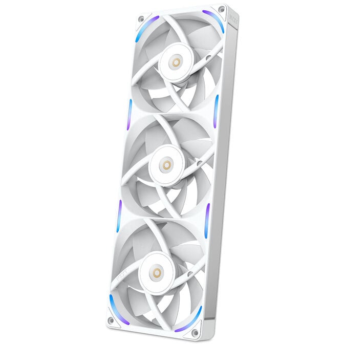 Ventoinha NZXT F360x Perfomance RGB 120mm - Single-Frame Brancas - Tripla Vento&iacute;nha 120mm (360mm) image number 6