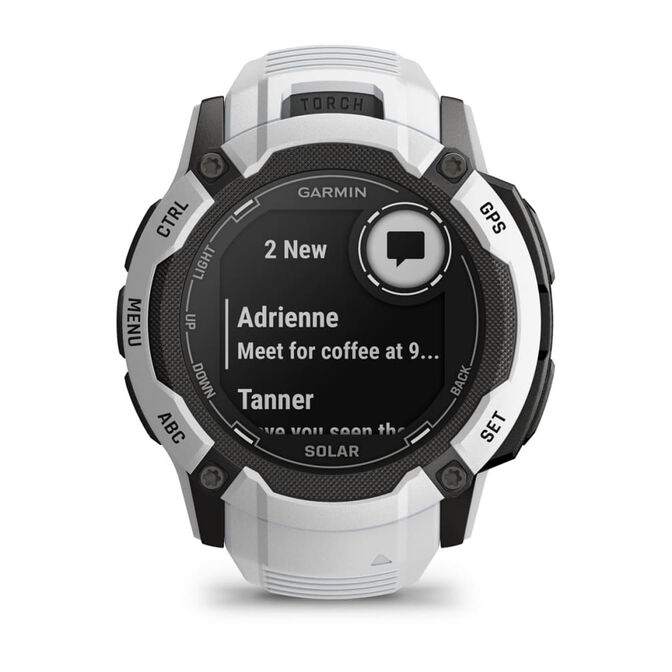 Smartwatch Garmin Instinct 2X Solar 50mm Branco image number 9