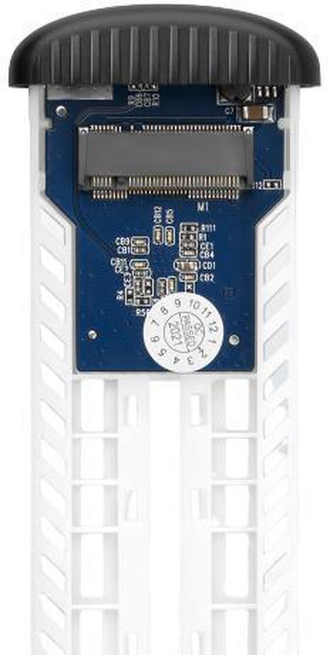 Caixa SSD AXAGON EEM2-SA USB micro-B 3.2 Gen 1 - M.2 SATA SSD 30-80mm screwless RIBBED box image number 6