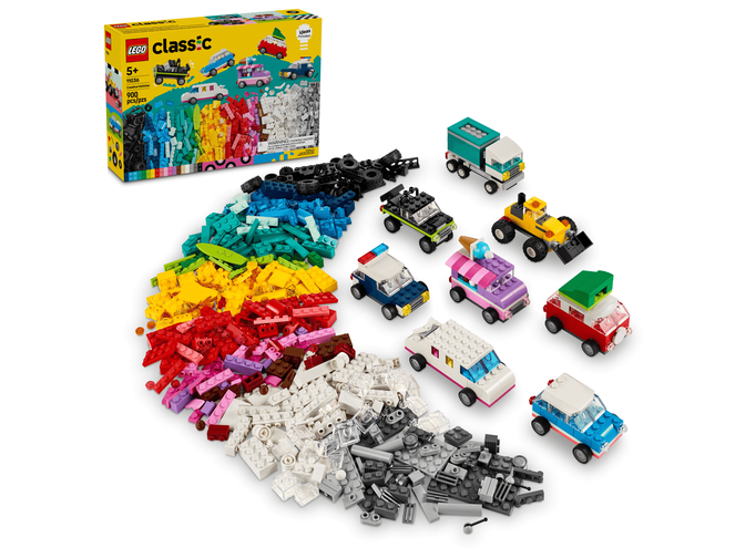 LEGO Classic: Ve&iacute;culos Criativos, 900 Pe&ccedil;as (11036) image number 0