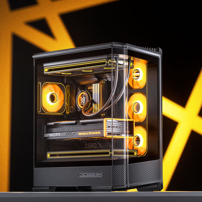 Caixa ATX Jonsbo D400 Vidro Temperado Preto image number 2