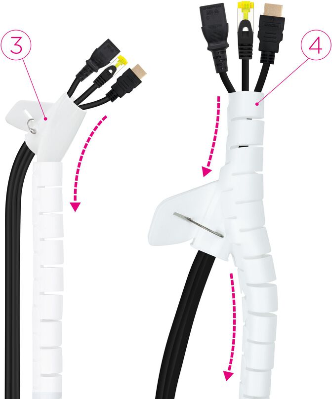 Organizador Cabos Nanocable 25mm 3 M Branco image number 3