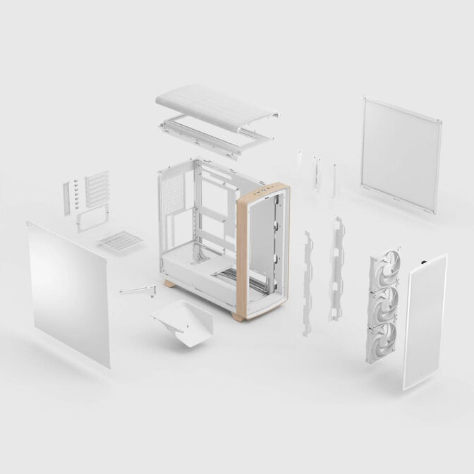Caixa E-ATX Fractal Design Summit Chalk White Solid image number 4