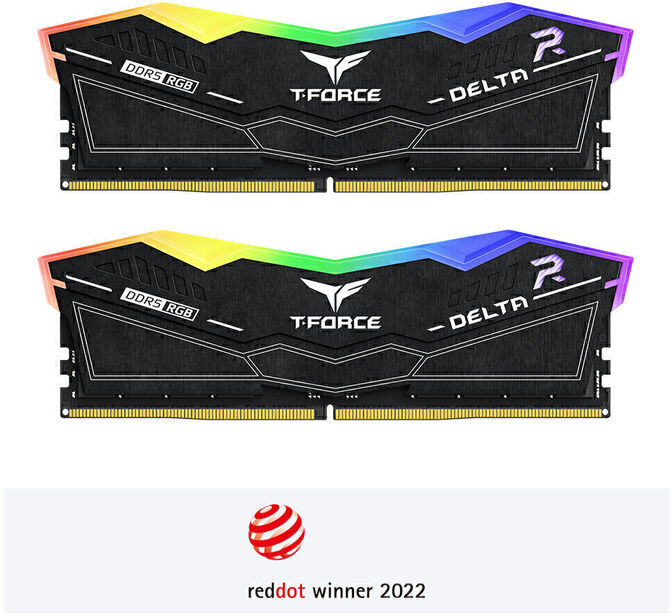 Team Group Kit 32GB (2 x 16GB) DDR5 6400MHz Delta RGB Preto CL32 image number 0
