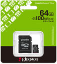 Cart&atilde;o Kingston Canvas Select Plus Gen3 100MB/s MicroSDHC UHS-I A1 64GB image number null