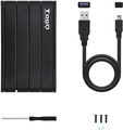 Caixa HDD Tooq 2.5" SATA (9,5mm) USB 3.1 Gen 1 Preto image number null