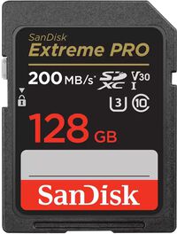Cart&atilde;o SanDisk Extreme Pro SDXC UHS-I C10 U3 V30 128GB