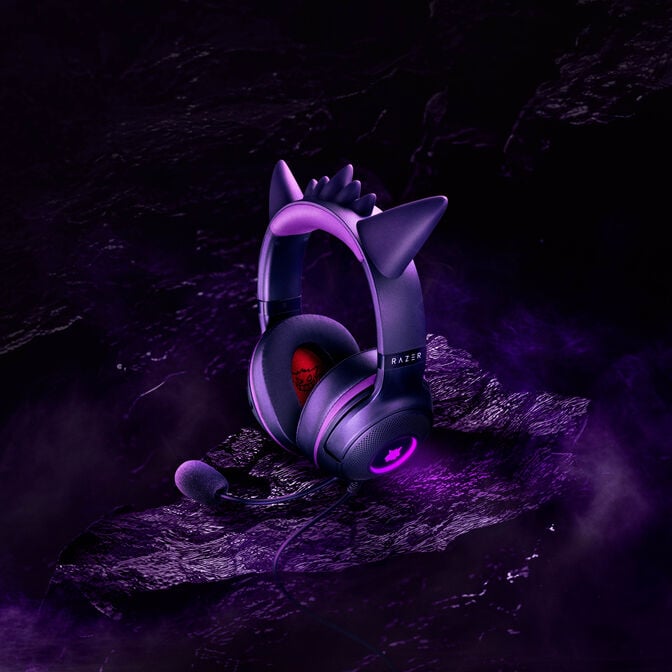 Headset Razer Kraken Kitty V2 Pok&eacute;mon Gengar Ed. image number 4
