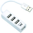 Hub USB Ewent 4 Portas USB 2.0 Branco image number null