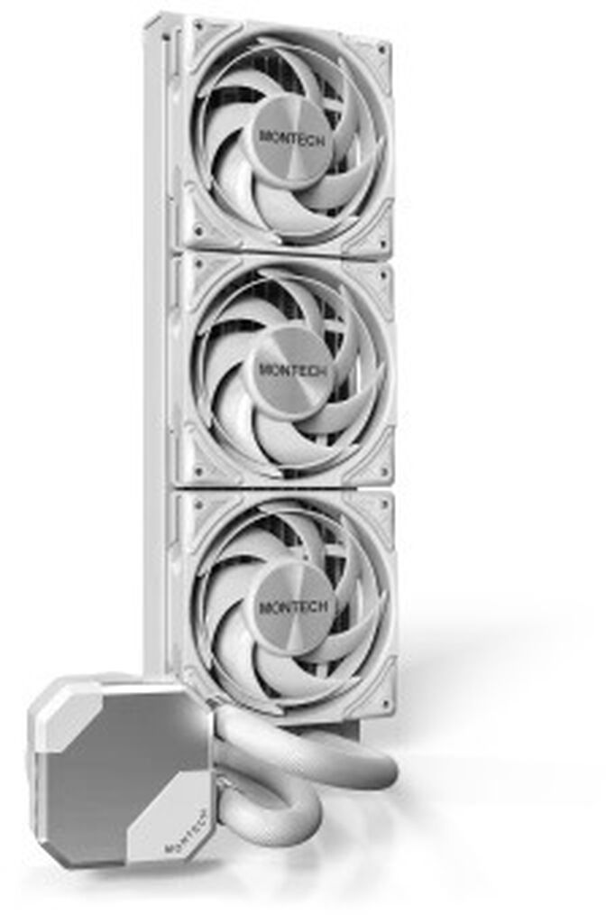 Water Cooler CPU Montech HyperFlow Silent 360mm Branco image number 1