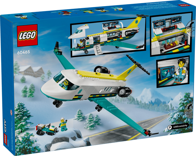 LEGO City: Avi&atilde;o de Ambul&acirc;ncia A&eacute;rea de Emerg&ecirc;ncia, 403 Pe&ccedil;as (60465) image number 1