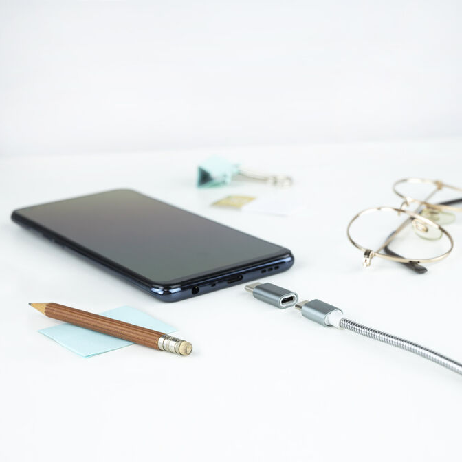 Adaptador USB-C Nanocable USB-C/M > USB-A/F Cinza image number 2