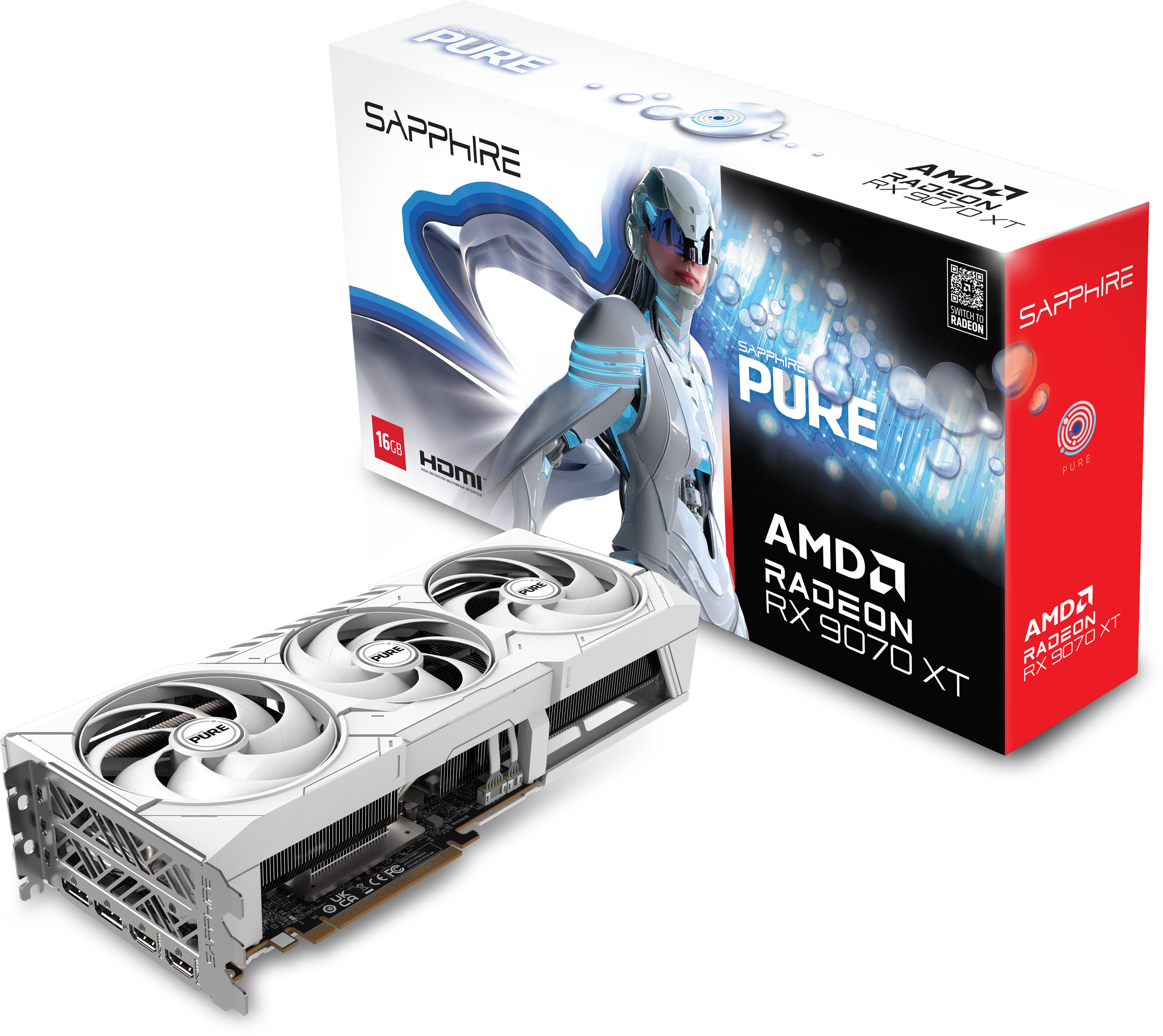 Gr&aacute;fica Sapphire Radeon RX 9070 XT Pure OC 16GB GDDR6