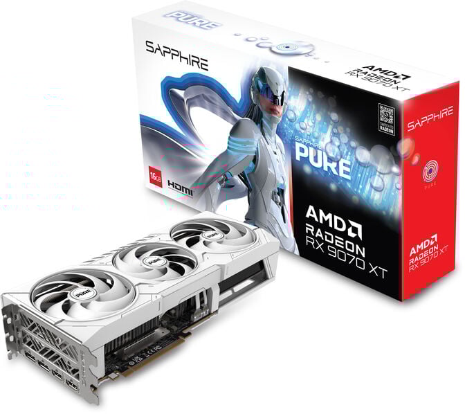 Gr&aacute;fica Sapphire Radeon RX 9070 XT Pure OC 16GB GDDR6 Bonus