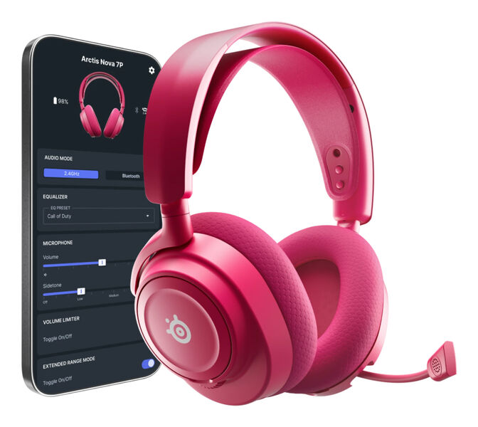 Headset SteelSeries Arctis Nova 7P Gen 2 Wireless/Bluetooth Magenta image number 1