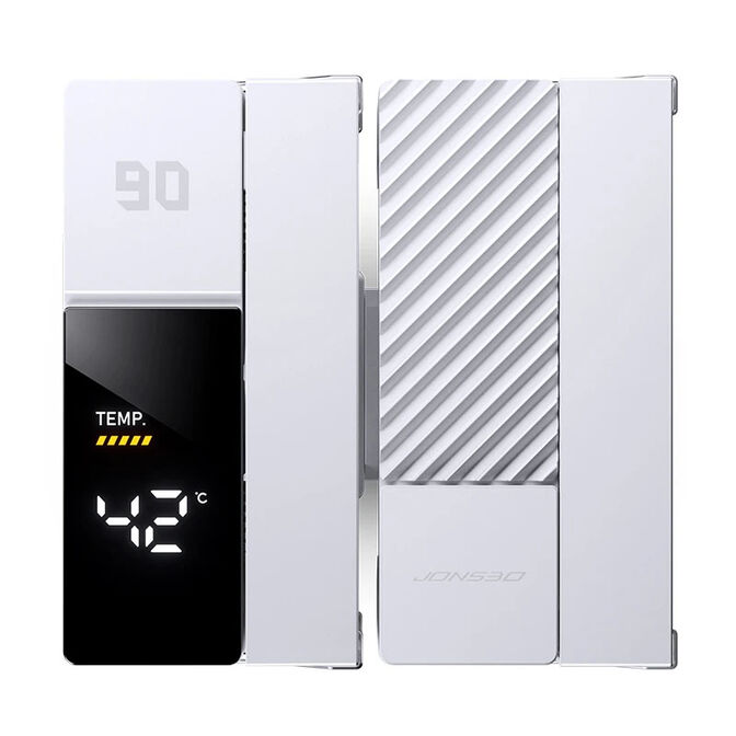 Cooler CPU Jonsbo CC90 Dual Tower com Display Branco - 2x 130mm image number 5