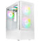 Caixa ATX Kolink Observatory MX Mesh ARGB Branco / Ventoinhas Brancas