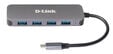 HUB USB D-Link USB-C Macho > 3 x USB 3.0 (SS) + 1 x USB 3.0 Quick Charge (BC 1.2) + 1 x USB-C (Thunderbolt 3) (PD60W) image number null