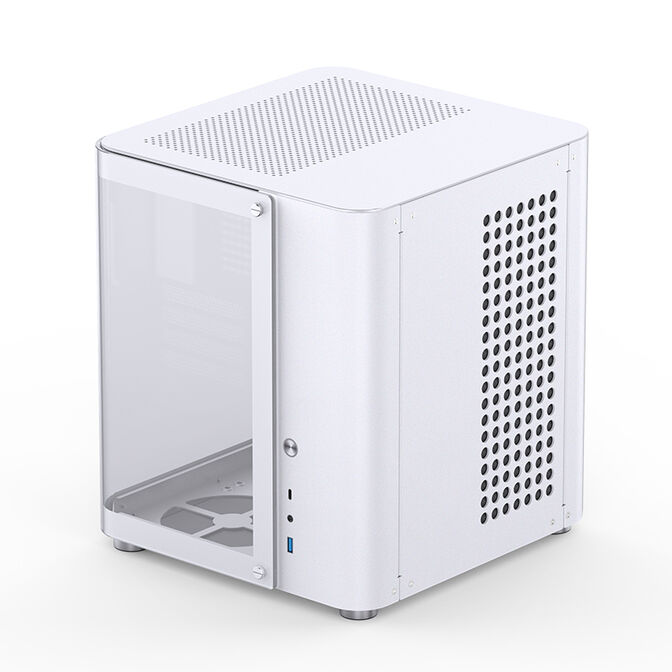 Caixa Micro-ATX Jonsbo TK-1 2.0 Vidro Temperado Branco image number 0