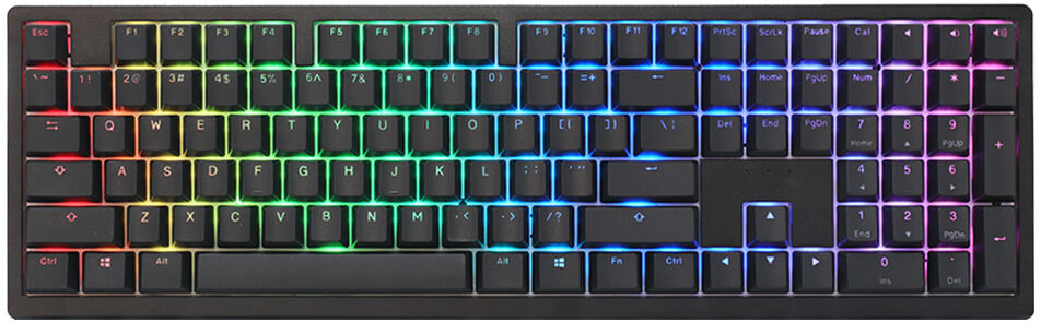 Teclado Mec&aacute;nico Ducky Zero 6108 100% Classic Black RGB Wireless MX2A-Brown (ES)