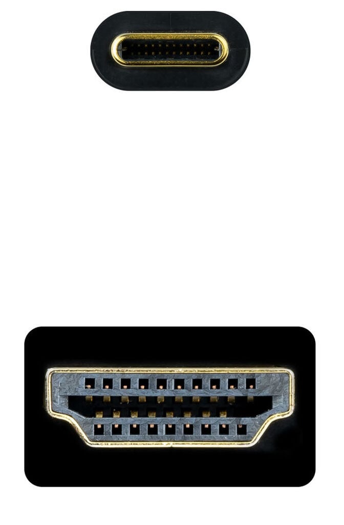 Cabo Conversor Nanocable USB-C > HDMI 1.4 4K@30HZ 1.8 M Preto image number 2