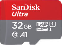 Cart&atilde;o SanDisk Ultra MicroSDHC C10 A1 UHS-I 32GB