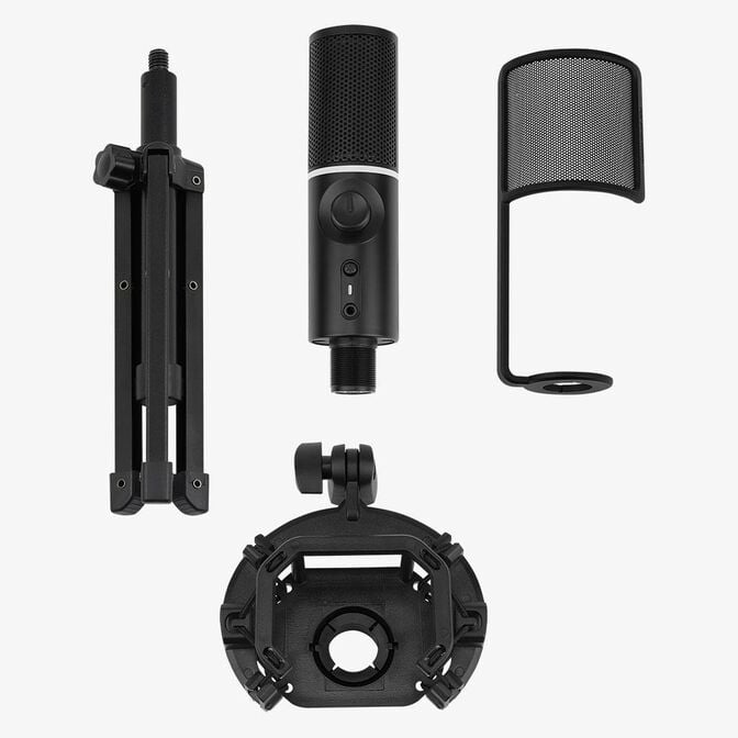 Microfone Streamplify MIC RGB Tripod - Preto image number 8