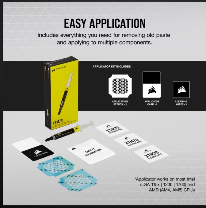 Pasta T&eacute;rmica Corsair XTM70 Extreme Performance (3g) image number 4