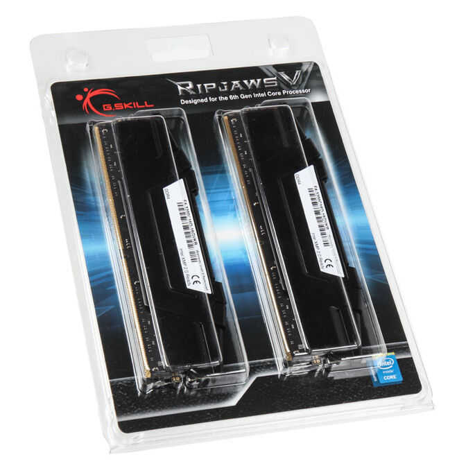 G.Skill Kit 16GB (2 x 8GB) DDR4 3200Mhz Ripjaws V CL16 Black image number 4