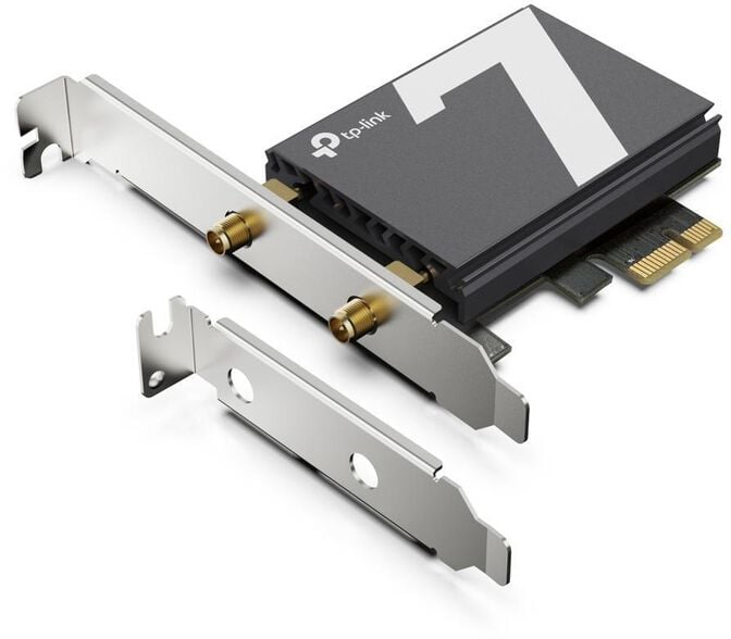 Placa de Rede PCIe TP-Link Archer TBE550E Wi-Fi 7 BE9300 Tri-Band Bluetooth image number 1