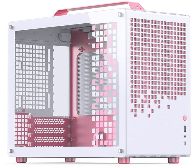 Caixa Micro-ATX Jonsbo Z20 Branco/Rosa image number 0