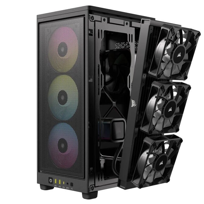 Caixa Mini-ITX Corsair iCUE 2000D RGB Airflow Preto image number 21