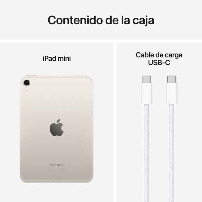 Tablet Apple iPad mini A17 Pro 8.3" Wi-Fi + Cellular 512GB Luz das Estrelas Liquid Retina image number 6