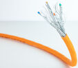 Bobine de Rede Nanocable RJ45 LSZH CAT.7 600MHZ SFTP AWG26 305 M Laranja image number null