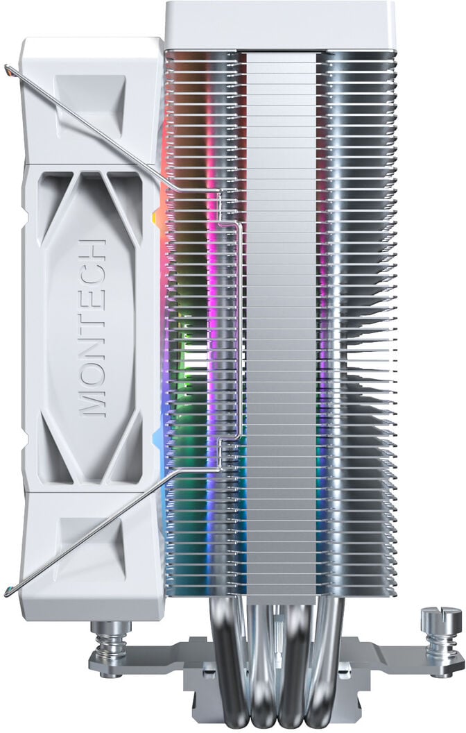 Cooler CPU Montech NX400 120mm Branco ARGB image number 3