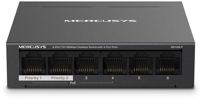 Switch SOHO Mercusys MS106LP 6 Portas 10/100 Mbps Managed PoE+ image number 0