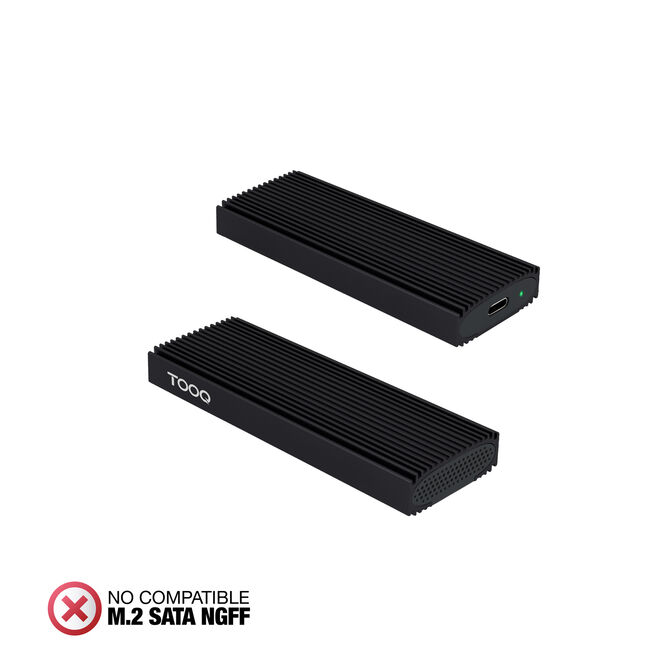 Caixa SSD Tooq TQE-2230B M.2 NVMe PCIe USB3.1 Gen 2 Preto image number 1