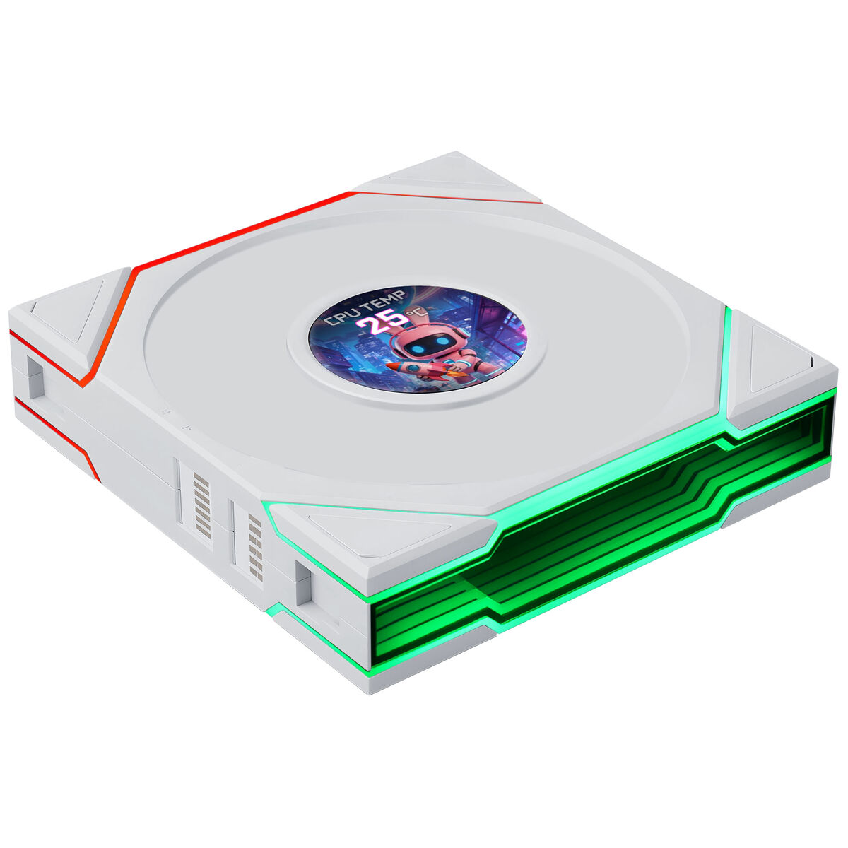 Ventoinha Lian Li UNI FAN TL120 LCD FLEX Wireless Reverse Blade Branco 120mm