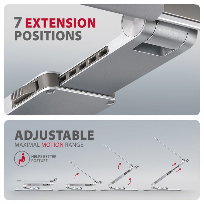 Suporte Elevat&oacute;rio Rotativo AXAGON STND-LR para Port&aacute;teis 10"-16" image number 6