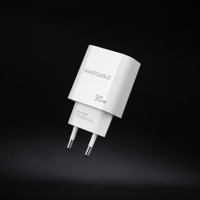 Carregador Nanocable USB-C/PD 30W Branco image number 1