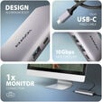 HUB USB-C AXAGON HMC-6G2L 2x USB-A 10Gbps, 1x USB-C 10Gbps, 4K/60Hz HDMI, RJ-45, USB 3.2 Gen 2 hub, PD 100W image number null