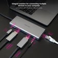 Hub Nanocable USB-C 3xUSB-A+USB-C/CARG+2xHDMI+DP+RJ45+TF+SD+AUD image number null