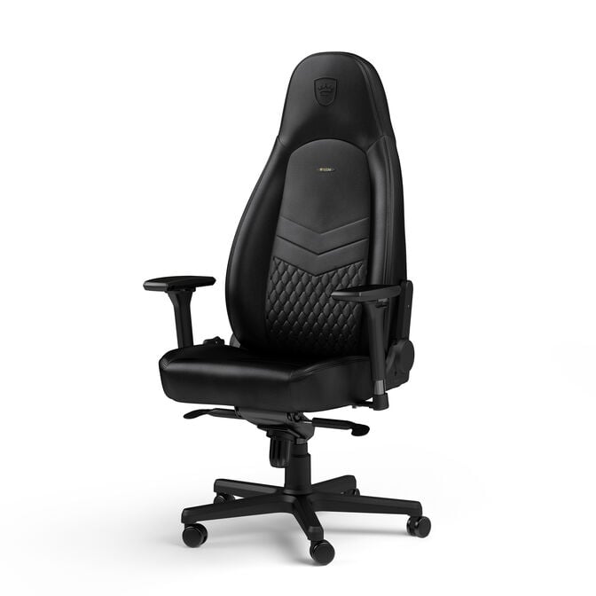 Cadeira noblechairs ICON Real Leather - Preto image number 0