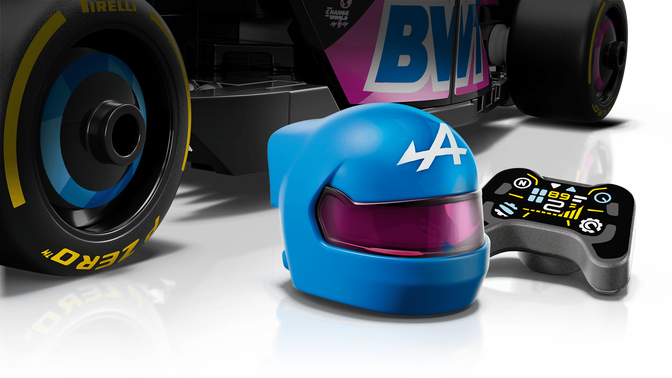 LEGO Speed Champions: Carro de Corrida BWT Alpine F1 TeamA524, 258 Pe&ccedil;as (77248) image number 5