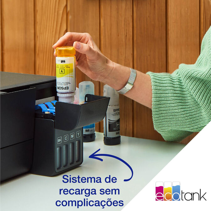Impressora Multifun&ccedil;&otilde;es a Jato de Tinta Epson EcoTank ET-2861 WiFi image number 14