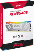 Kingston Kit 48GB (2 x 24GB) DDR5 CU-DIMM 8400MHz FURY Renegade RGB White CL40 image number null