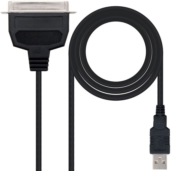 Cabo Conversor Nanocable USB Impressora Paralela A/M CN36(IEEE1284)/M 1.5 M Preto image number 0
