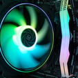 Computador AURA Gamer-PC Ryzen 5 7500F 16GB DDR5 512GB RTX 5060 WiFi W11 image number null
