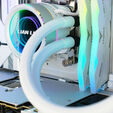 Computador King Mod Gamer-PC Ryzen 7 9800X3D 32GB DDR5 2TB RTX 5080 WiFi W11 - White Edition image number null