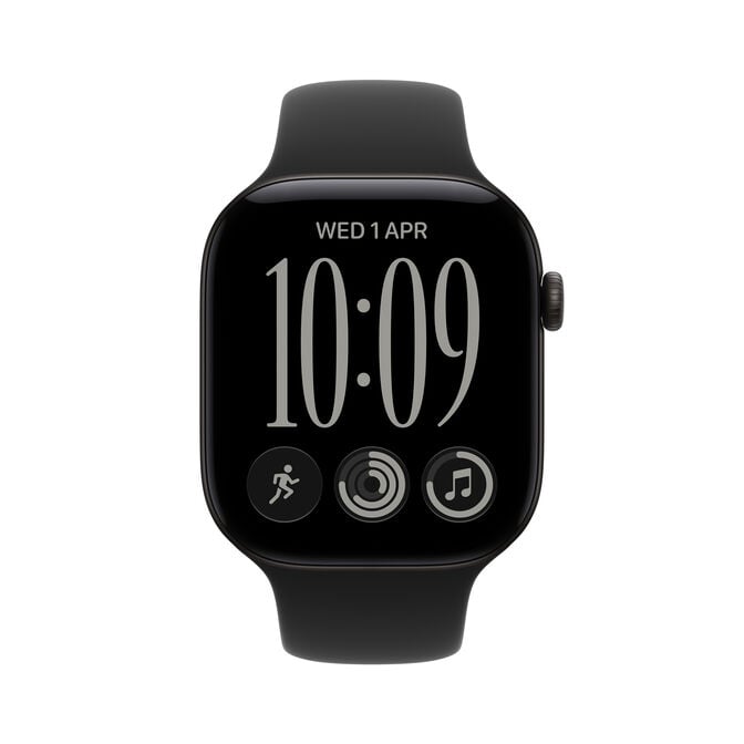Smartwatch Apple Watch Series 12 GPS 46mm Black Aluminium Case with Black Sport Band - S/M image number 1